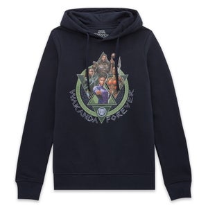 Wakanda Forever Characters Composition Hoodie - Navy