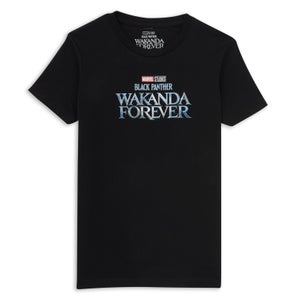 Wakanda Forever Logo Kinder T-Shirt - Schwarz
