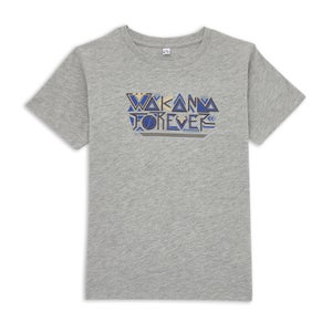 Wakanda Forever Stylized Kinder T-Shirt - Grau