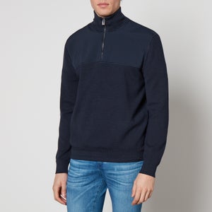 BOSS Black Fusione Lyocell, Cotton and Wool-Blend Jumper