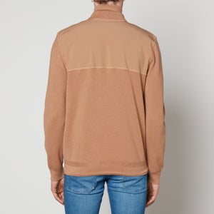 BOSS Black Fusione Lyocell, Cotton and Wool-Blend Jumper