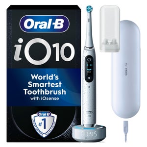 Oral-B iO10 Stardust White Electric Toothbrush with Charging Travel Case
