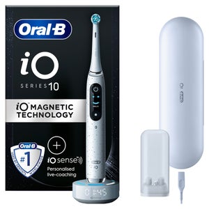 Oral-B iO10 Stardust White Electric Toothbrush with Charging Travel Case