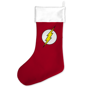 Calcetín navideño con el logotipo de Flash Comic