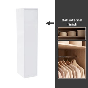 Single white cheap wardrobe homebase