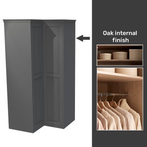 Single white on sale wardrobe homebase