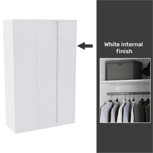Single white 2024 wardrobe homebase