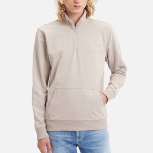 Tommy Jeans Signature Cotton Half-Zip Sweatshirt