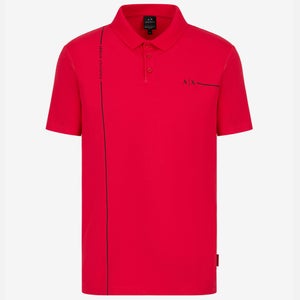 Armani Exchange Stretch-Cotton Piqué Polo Shirt
