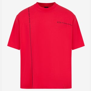 Armani Exchange Logo-Print Cotton-Blend T-Shirt
