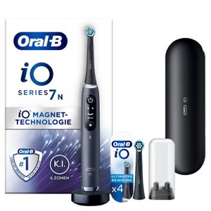 Oral-B iO Series 7N Elektrische Zahnbürste Black Onyx mit 4 Aufsteckbürsten