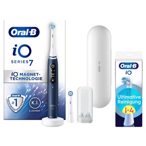 Oral-B iO Series 7N Elektrische Zahnbürste Sapphire Blue mit 4 Aufsteckbürsten