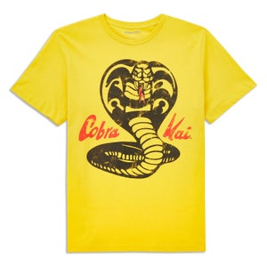 Camiseta para hombre Cobra Kai Vintage Logo - Amarillo