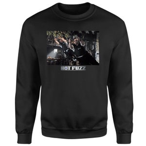 Hot Fuzz Pub Scene Sweatshirt - Black