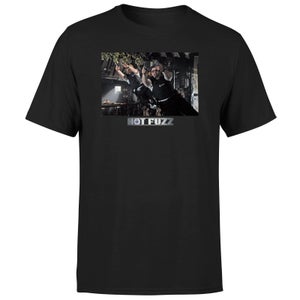 Hot Fuzz Pub Scene Unisex T-Shirt - Black