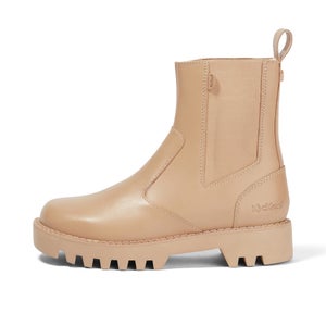 Womens Kizziie Chelz Higher Leather Beige