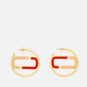 Marc Jacobs Enamel Hoop Earrings
