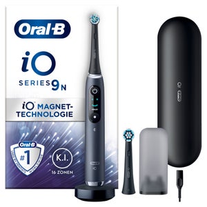 Oral-B iO Series 9 Elektrische Zahnbürste, Lade-Reiseetui, Black Onyx