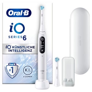 Oral-B iO Series 6 Elektrische Zahnbürste, Reiseetui, White