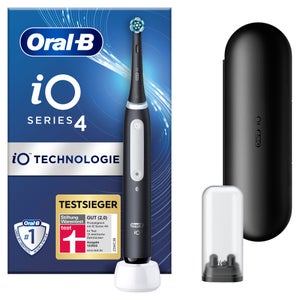 Oral-B iO Series 4 Elektrische Zahnbürste, Reiseetui, Matt Black