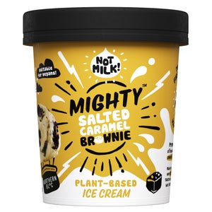 MIGHTY Double Salted Caramel Brownie Plant Based Ice Cream