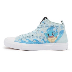 Akedo x Pokemon Winter Squirtle - Sneakers High Top Blu Ghiaccio