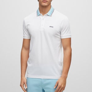 BOSS Green Paule Cotton-Blend Piqué Polo Shirt