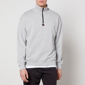HUGO Durty Cotton Quarter-Zip Sweatshirt