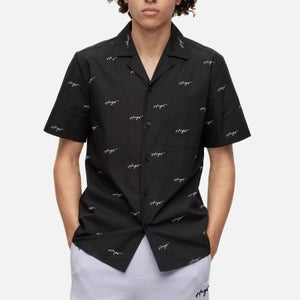 HUGO Ellino Cotton Short Sleeve Shirt