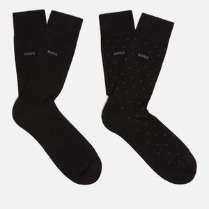 BOSS Bodywear Two-Pack Cotton-Blend Socks