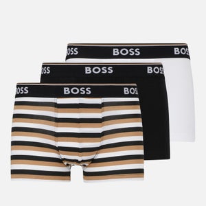 BOSS Bodywear Power Design Cotton-Blend Trunks 3-Pack