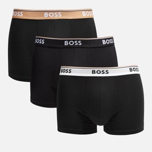 BOSS Bodywear Power Three-Pack Stretch-Cotton Trunks