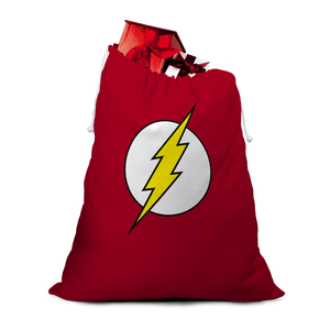 Saco navideño con el logotipo de Flash