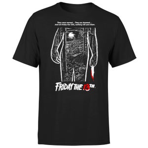 Friday the 13th Classic Poster Mono Men's T-Shirt - Black