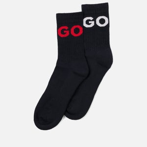 HUGO Bodywear Cotton-Blend Ribbed Socks 2 Pack