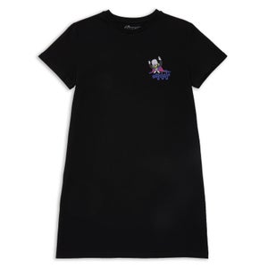 Powerpuff Girls Mojo Jojo Panel Women's T-Shirt Dress - Black