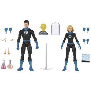 Hasbro Marvel Legends Series, Franklin Richards et Valeria Richards, figurines de collection Fantastic Four de 15 cm
