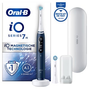 Oral-B iO 7N Elektrische Tandenborstel Blauw + 10 Opzetborstels