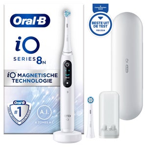 Oral-B iO 8N Elektrische Tandenborstel Wit + 8 Opzetborstels