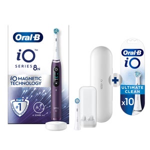 Oral-B iO 8N Elektrische Tandenborstel Violet + 10 Opzetborstels