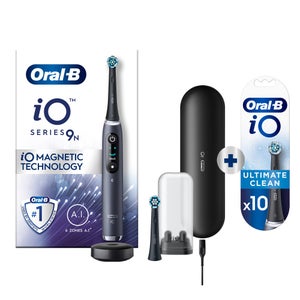 Oral-B iO 9N Elektrische Tandenborstel Zwart + 10 Opzetborstels