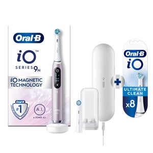 Oral-B iO 9N Elektrische Tandenborstel Roze Quartz + 8 Opzetborstels