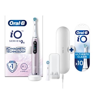 Oral-B iO 9N Elektrische Tandenborstel Roze Quartz + 10 Opzetborstels