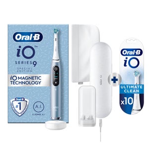 Oral-B iO 9 Special Editie Elektrische Tandenborstel Blauw + 10 Opzetborstels
