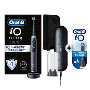 Oral-B iO 9 Special Editie Elektrische Tandenborstel Zwart Onyx + 4 Opzetborstels