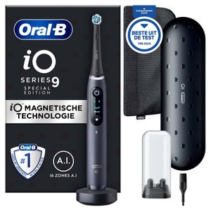 Oral-B iO 9 Special Editie Elektrische Tandenborstel Zwart Onyx + 9 Opzetborstels