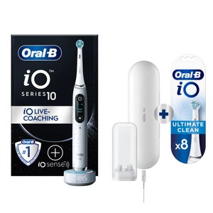 Oral-B iO 10 Stardust Elektrische Tandenborstel Wit + 8 Opzetborstels