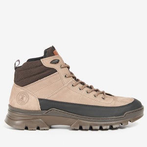 Barbour Men's Asher Nubuck and Canvas Hiking-Style Boots