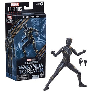 Marvel Legends Series Black Panther Wakanda Forever Black Panther 6-inch Action Figure Toy, 2 Accessories