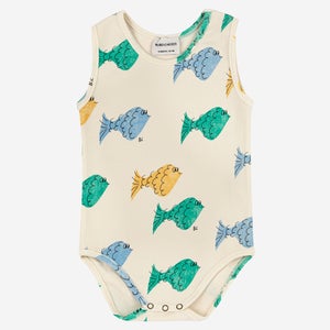 Bobo Choses Babys' Sleeveless Cotton-Blend Jersey Babygrow
